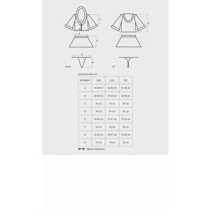 Santa Lady skirty set komplet XXL
