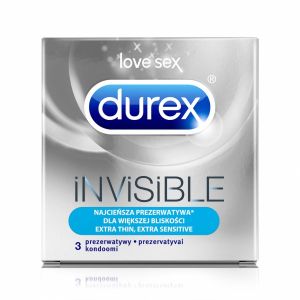 Prezerwatywy Durex Invisible A3 supercienkie